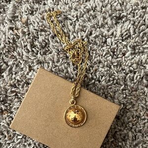 Celine Gold Medallion Necklace